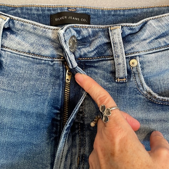 Silver Jeans Womens 31 Avery Slim Boot Light Wash Stretch Denim Soft - Picture 8 of 16